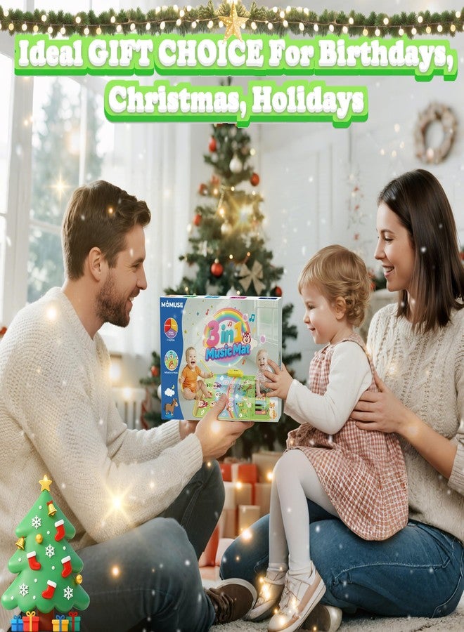 MOMUSE 3-in-1 Floor Piano Mat for Kids, Whack-a-Mole Game Music Play Mat with 30 Sound & Function Keys, Sensory Musical Toys for Baby Girls Boys Toddlers 1 2 3 4 5 6 Years Old - Image 5